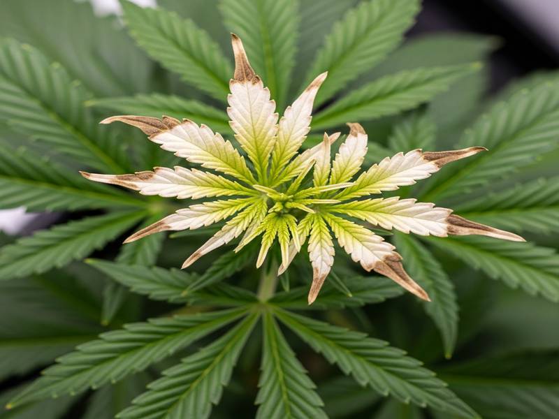 Exemple de Light Bleaching (Blanchiment) sur une tête de plante