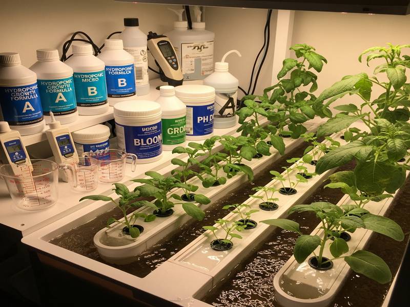 Nutriments pour croissance hydroponie