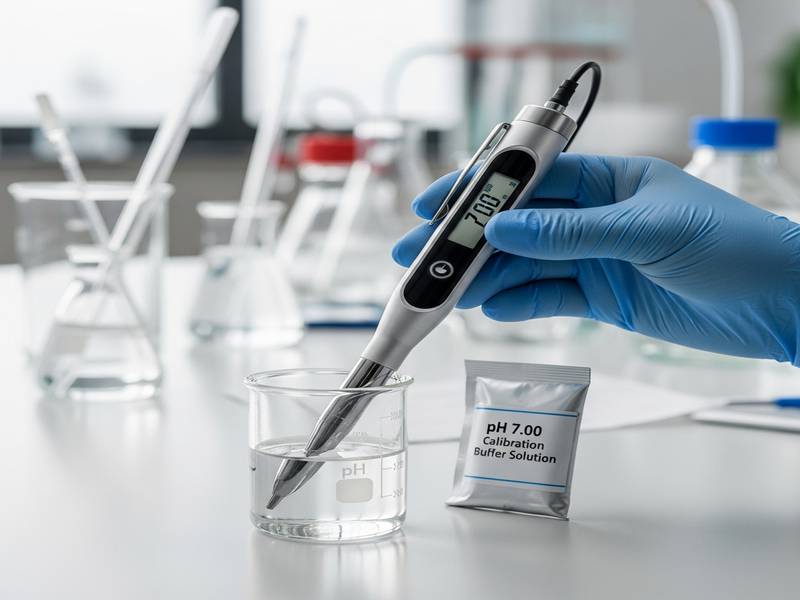 Calibration d'un stylo pH-mètre électronique